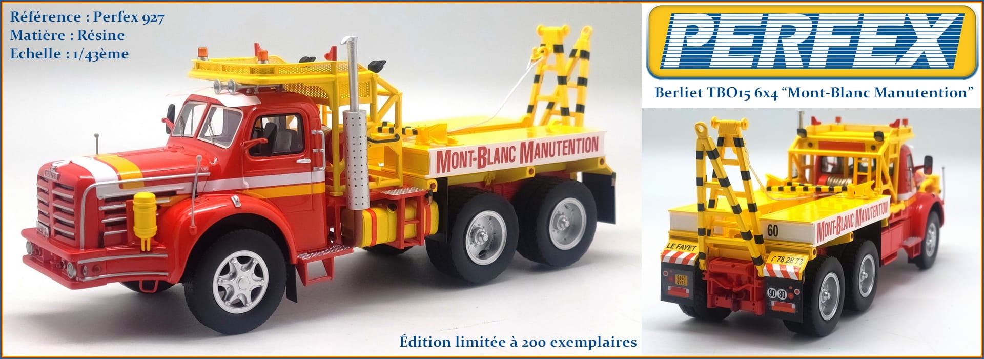 PERFEX927 BERLIET TBO15 6X4 "MONT-BLANC MANUTENTION" Coverflow